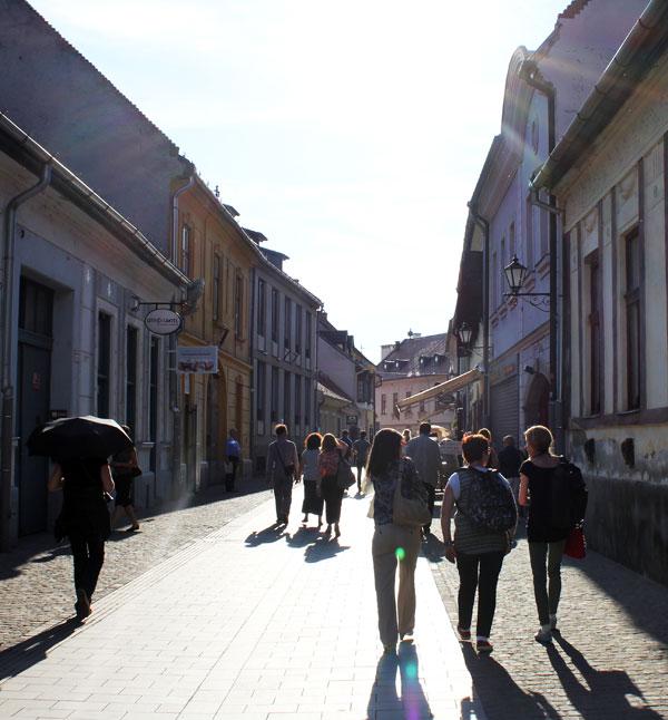 The streets of Eger