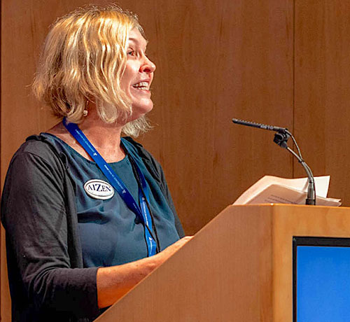 From left: Juliana Starr and Célia Vieira, organizers-in-chief of the conference