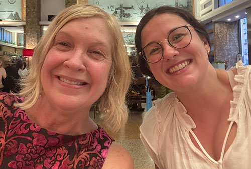 From left: Juliana Starr and Émilie Bauduin 