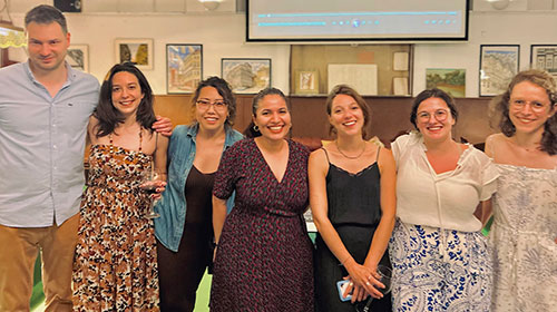 From left: Romain Cuttat, Valeria Tettamanti, Grace Yan, Aditi Khasa, Céleste Villermaux, Émilie Bauduin, Hortense Delair
