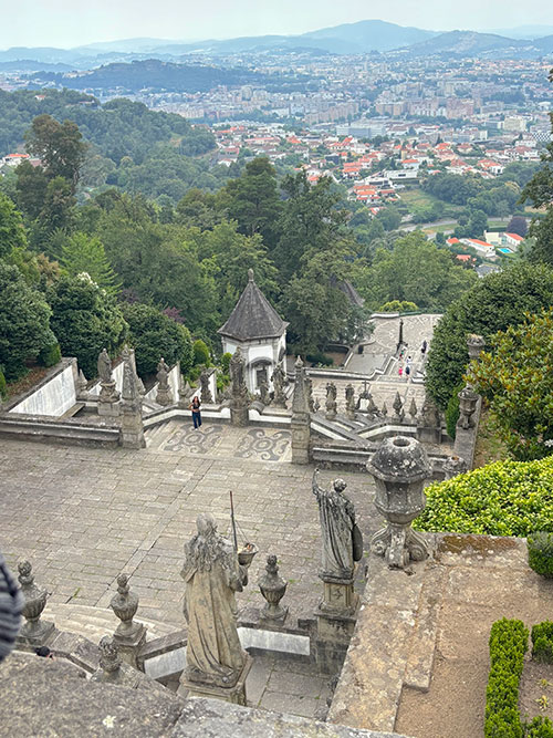 View from monumental staircase