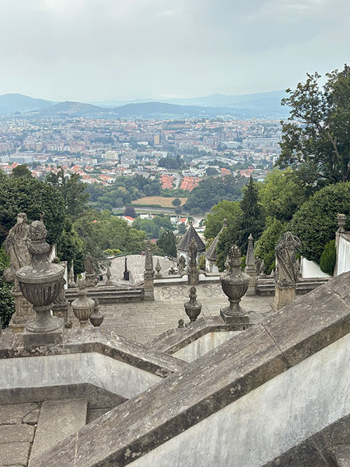 View from monumental staircase