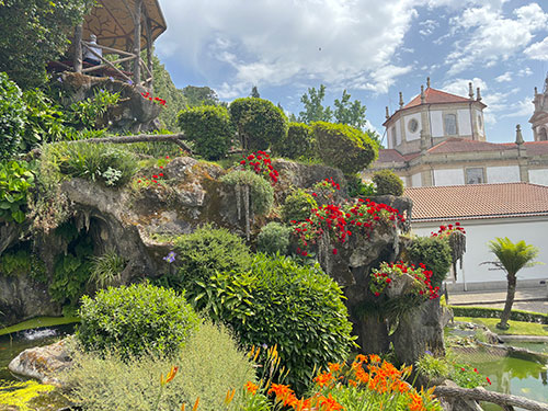 View of the grotto and Sanctuary