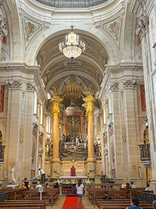 Interior of the Bom Jesus do Monte Sanctuary