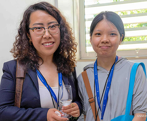 From left: Grace Yan and Wenxin Qi
