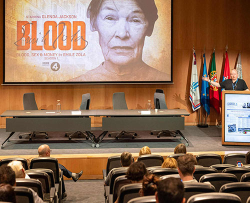 Dan Rebellato and session audience