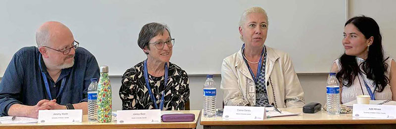 From left: Jeremy Worth, Janice Best, Corina Sandu, Aditi Khasa