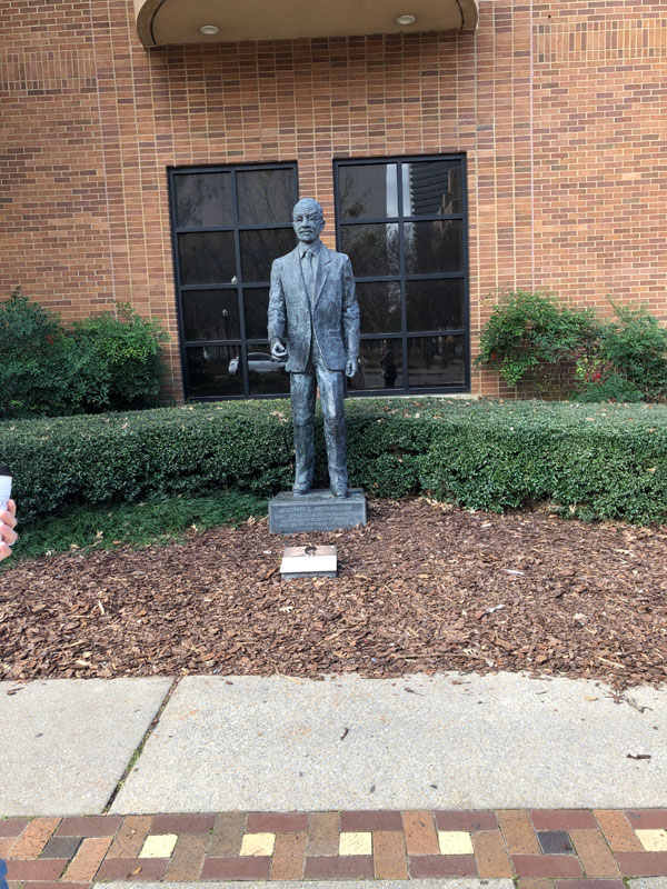 Statue of Rev. Fred Shuttlesworth, former civil rights activist