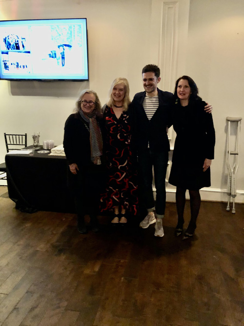 2022 Schor/Cahm Award recipient, Kevin Nolin with Juliana Starr, Carmen Mayer, and his thesis supervisor, Alexandra K. Wettlaufer