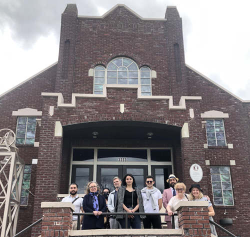 Tour participants at the Historic Bethel Baptist Church
